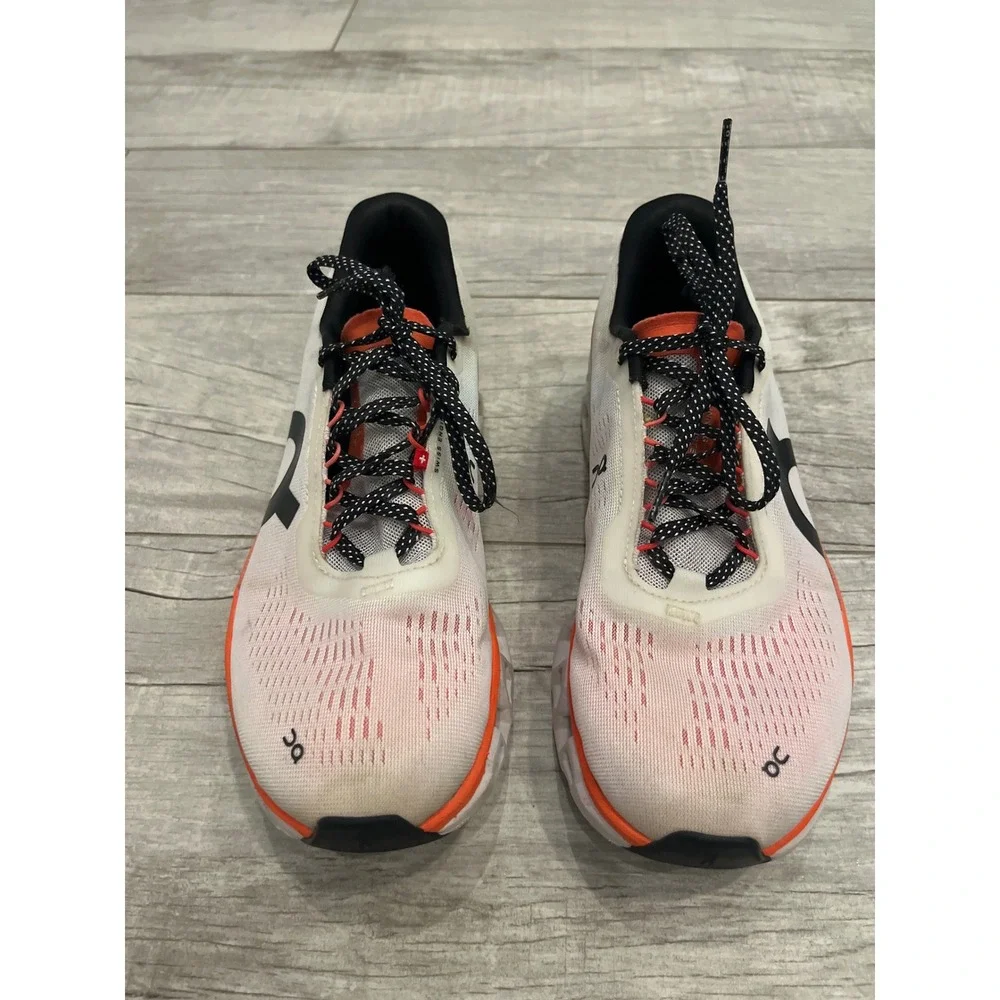 ON Running Cloudswift Women's‎ White Orange Athletic Shoes USW 10 UK 8
